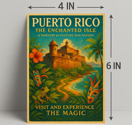 Puerto Rico The Enchanted Isle Poster Art PosterGoat