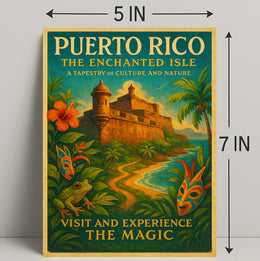 Puerto Rico The Enchanted Isle Poster Art PosterGoat