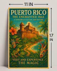 Puerto Rico The Enchanted Isle Poster Art PosterGoat