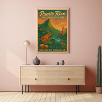 Puerto Rico The Enchanted Isle Wall Art PosterGoat