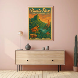 Puerto Rico The Enchanted Isle Wall Art PosterGoat