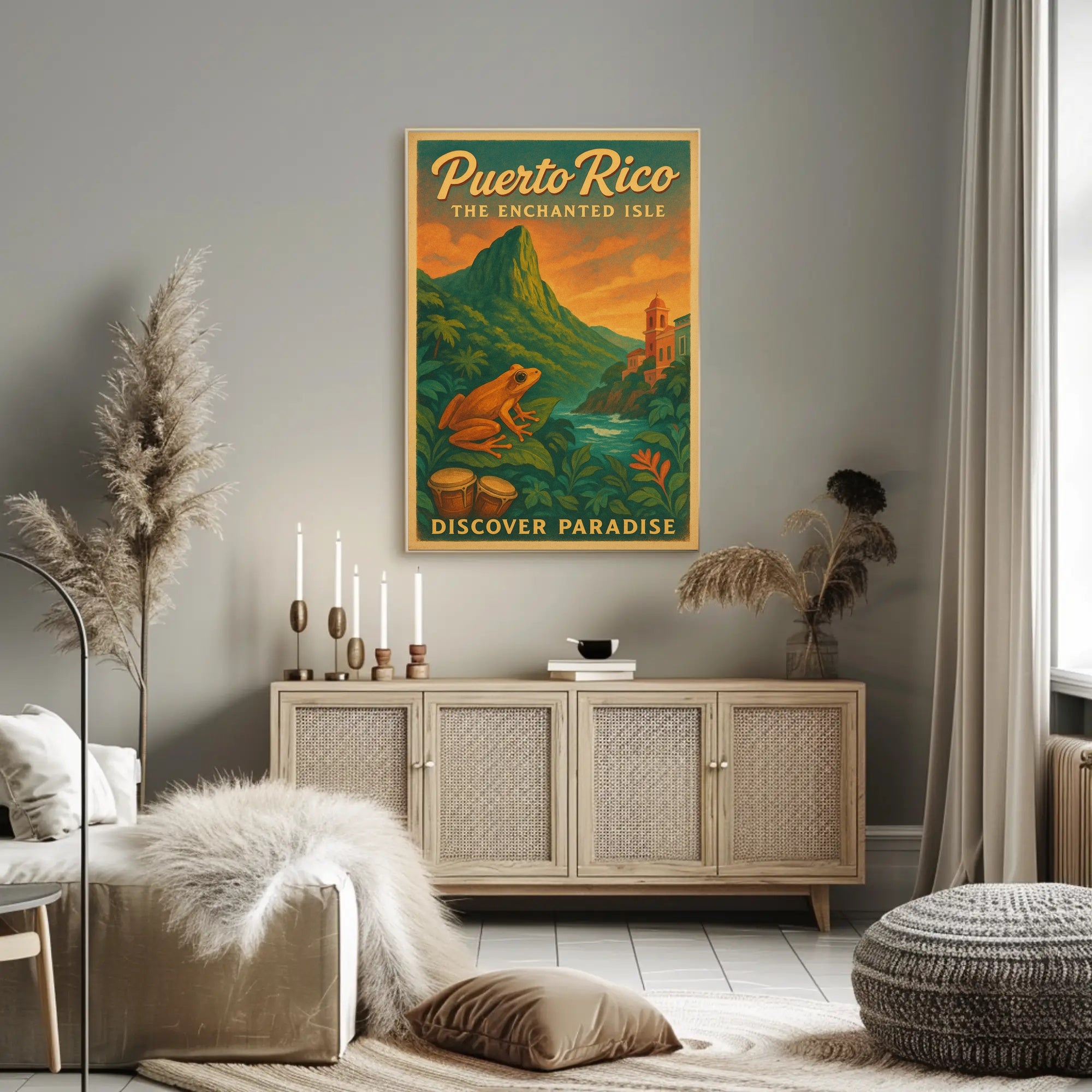 Puerto Rico The Enchanted Isle Wall Art PosterGoat