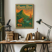 Puerto Rico The Enchanted Isle Wall Art PosterGoat