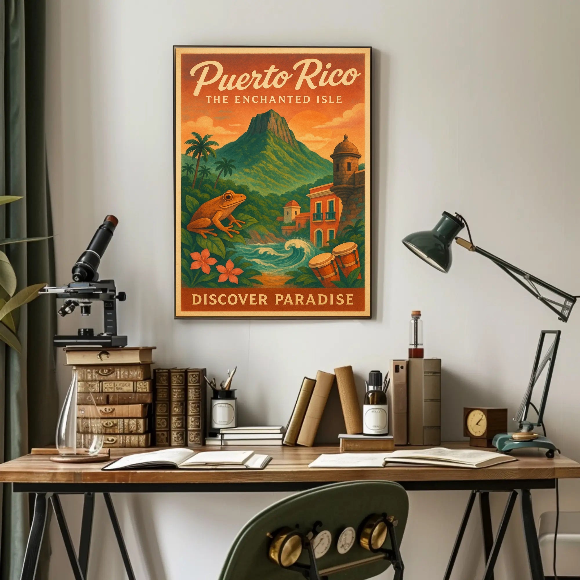 Puerto Rico The Enchanted Isle Wall Art PosterGoat
