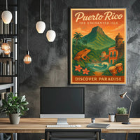Puerto Rico The Enchanted Isle Wall Art PosterGoat