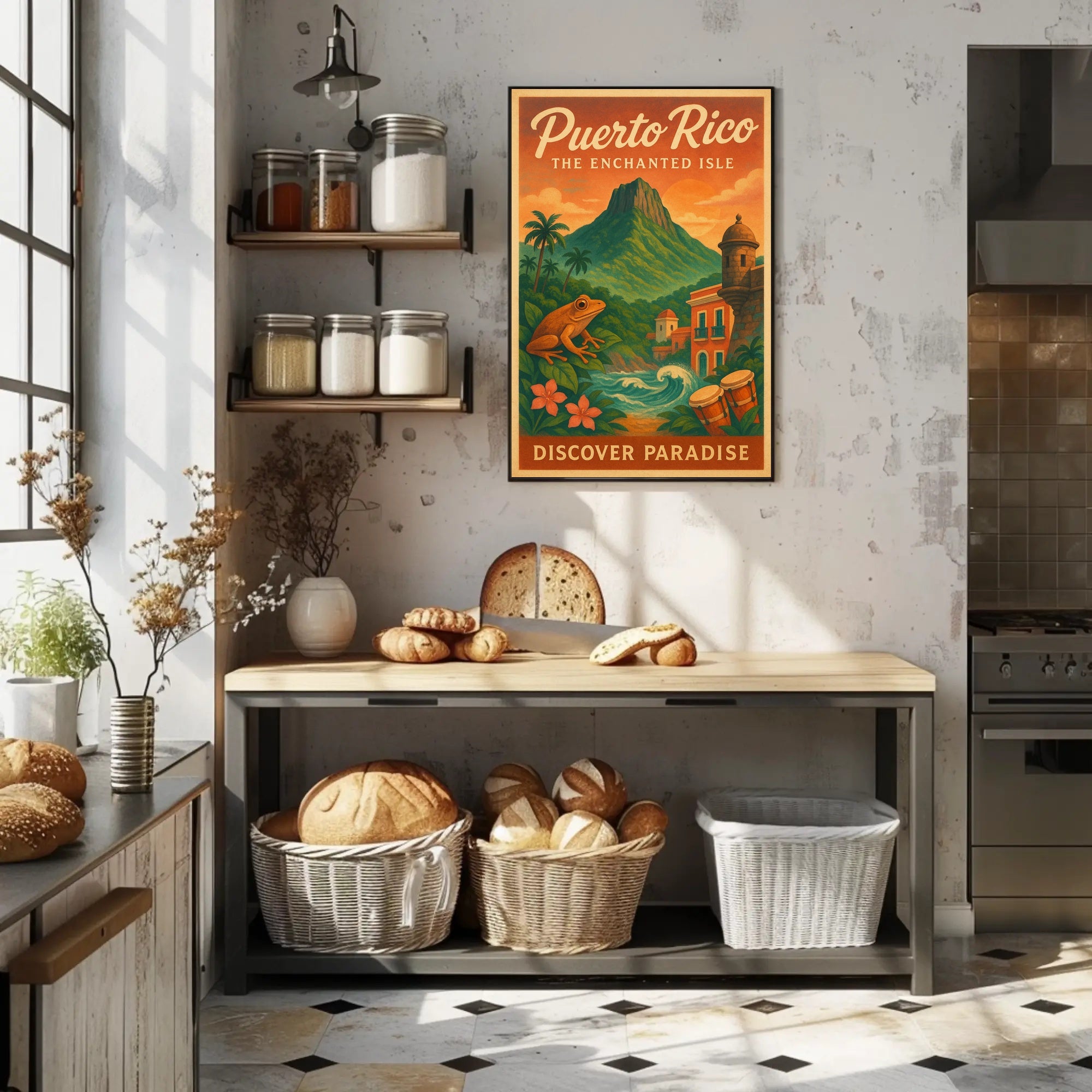 Puerto Rico The Enchanted Isle Wall Art PosterGoat