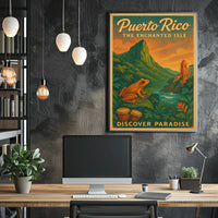Puerto Rico The Enchanted Isle Wall Art PosterGoat