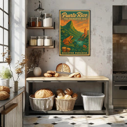 Puerto Rico The Enchanted Isle Wall Art PosterGoat