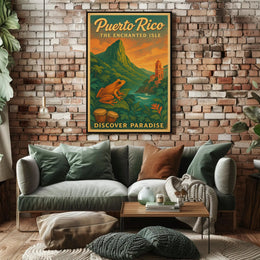 Puerto Rico The Enchanted Isle Wall Art PosterGoat