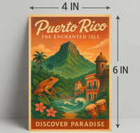 Puerto Rico The Enchanted Isle Wall Art PosterGoat