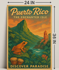 Puerto Rico The Enchanted Isle Wall Art PosterGoat