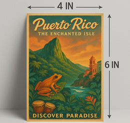 Puerto Rico The Enchanted Isle Wall Art PosterGoat
