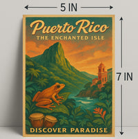 Puerto Rico The Enchanted Isle Wall Art PosterGoat