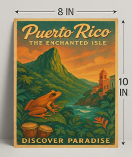 Puerto Rico The Enchanted Isle Wall Art PosterGoat
