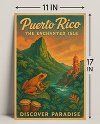 Puerto Rico The Enchanted Isle Wall Art PosterGoat