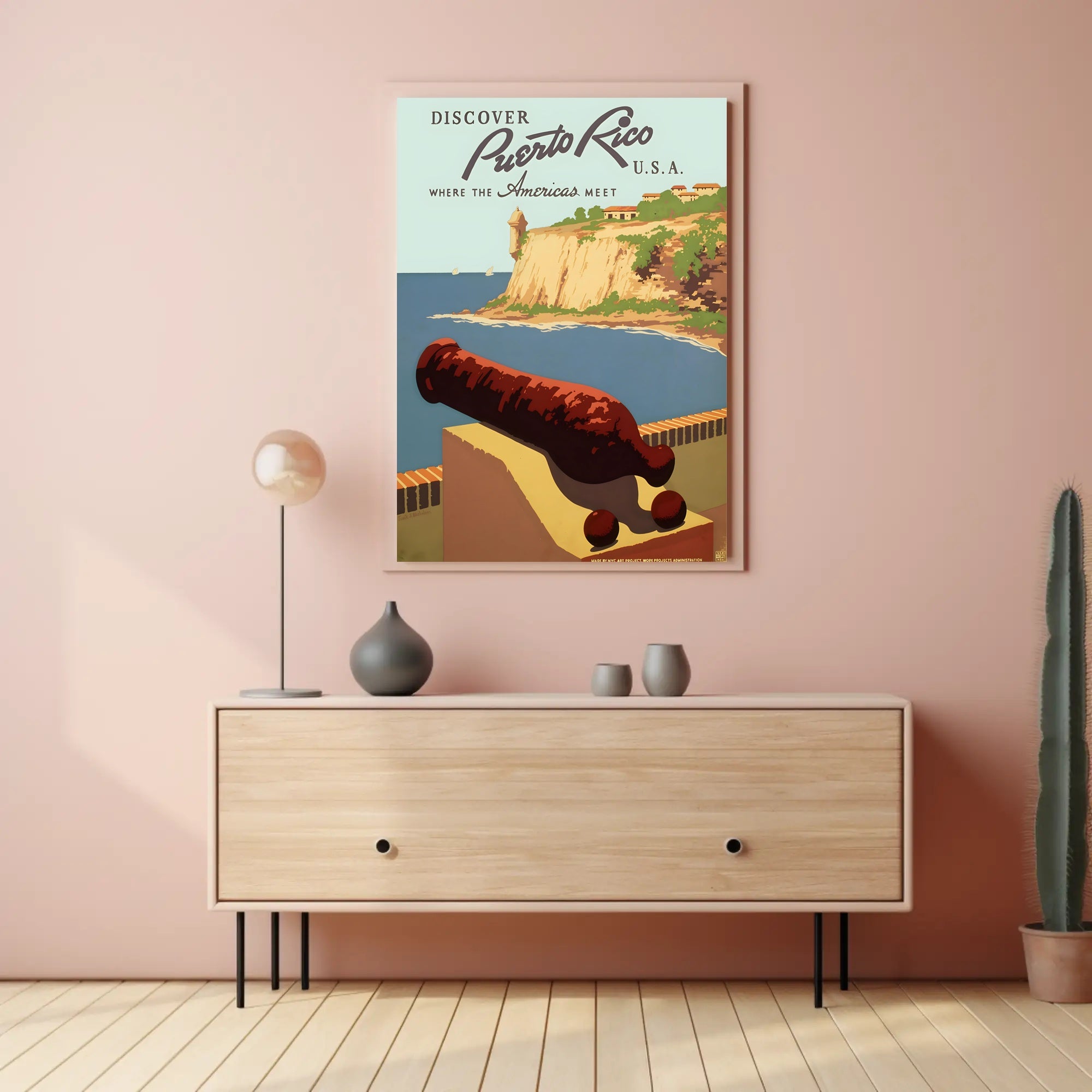 Puerto Rico Travel Poster - Explore Historical El Morro Destination PosterGoat