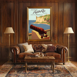 Puerto Rico Travel Poster - Explore Historical El Morro Destination PosterGoat