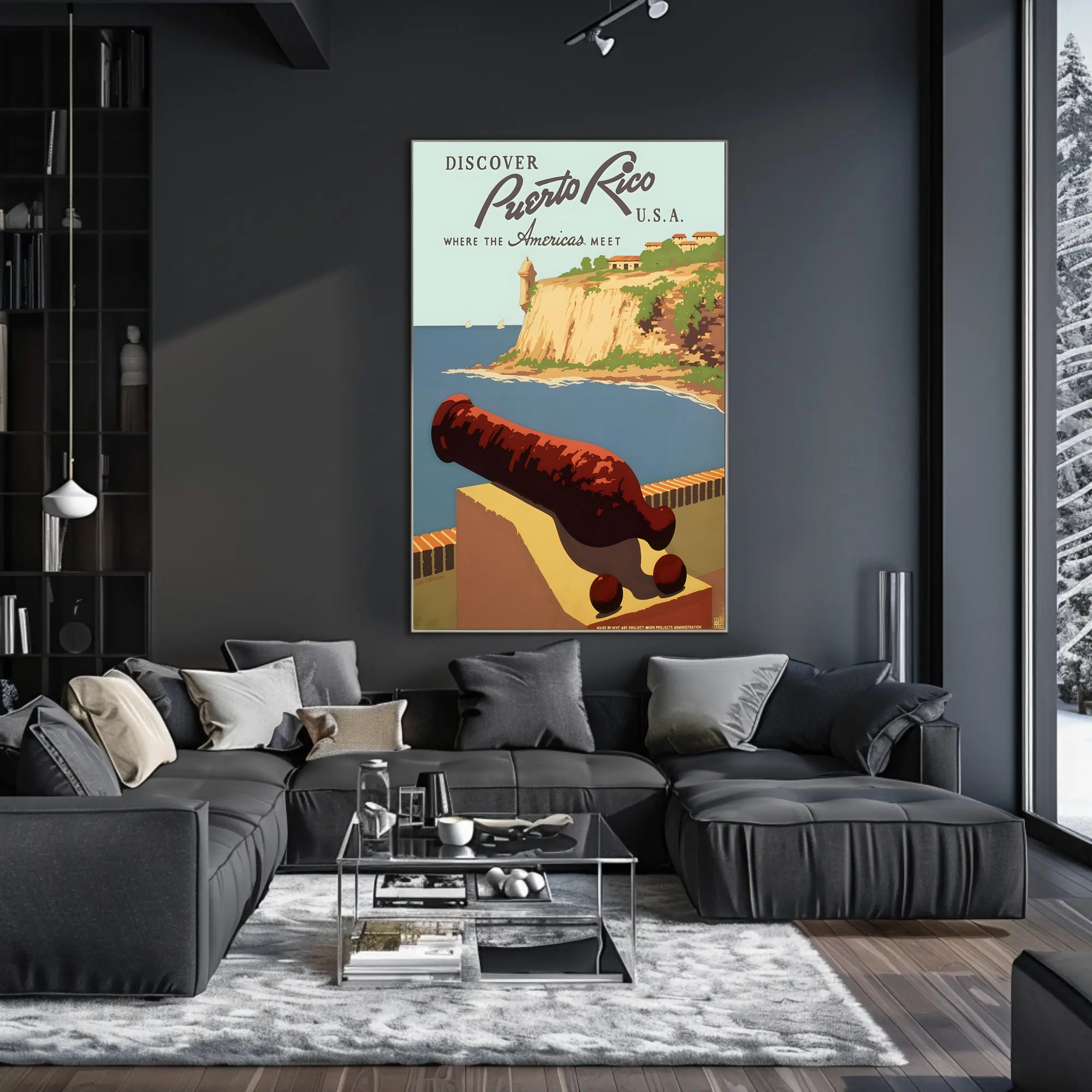Puerto Rico Travel Poster - Explore Historical El Morro Destination PosterGoat