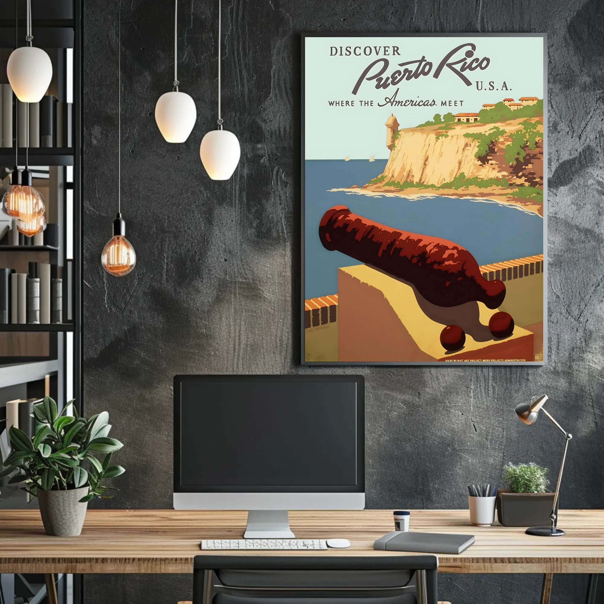 Puerto Rico Travel Poster - Explore Historical El Morro Destination PosterGoat