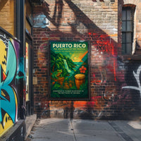 Puerto Rico Tropical Vibes Wall Art Print PosterGoat