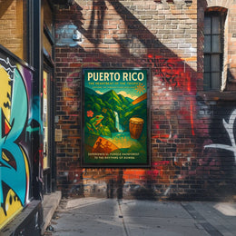 Puerto Rico Tropical Vibes Wall Art Print PosterGoat