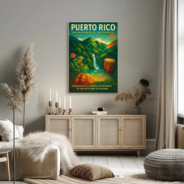 Puerto Rico Tropical Vibes Wall Art Print PosterGoat