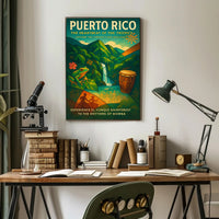 Puerto Rico Tropical Vibes Wall Art Print PosterGoat