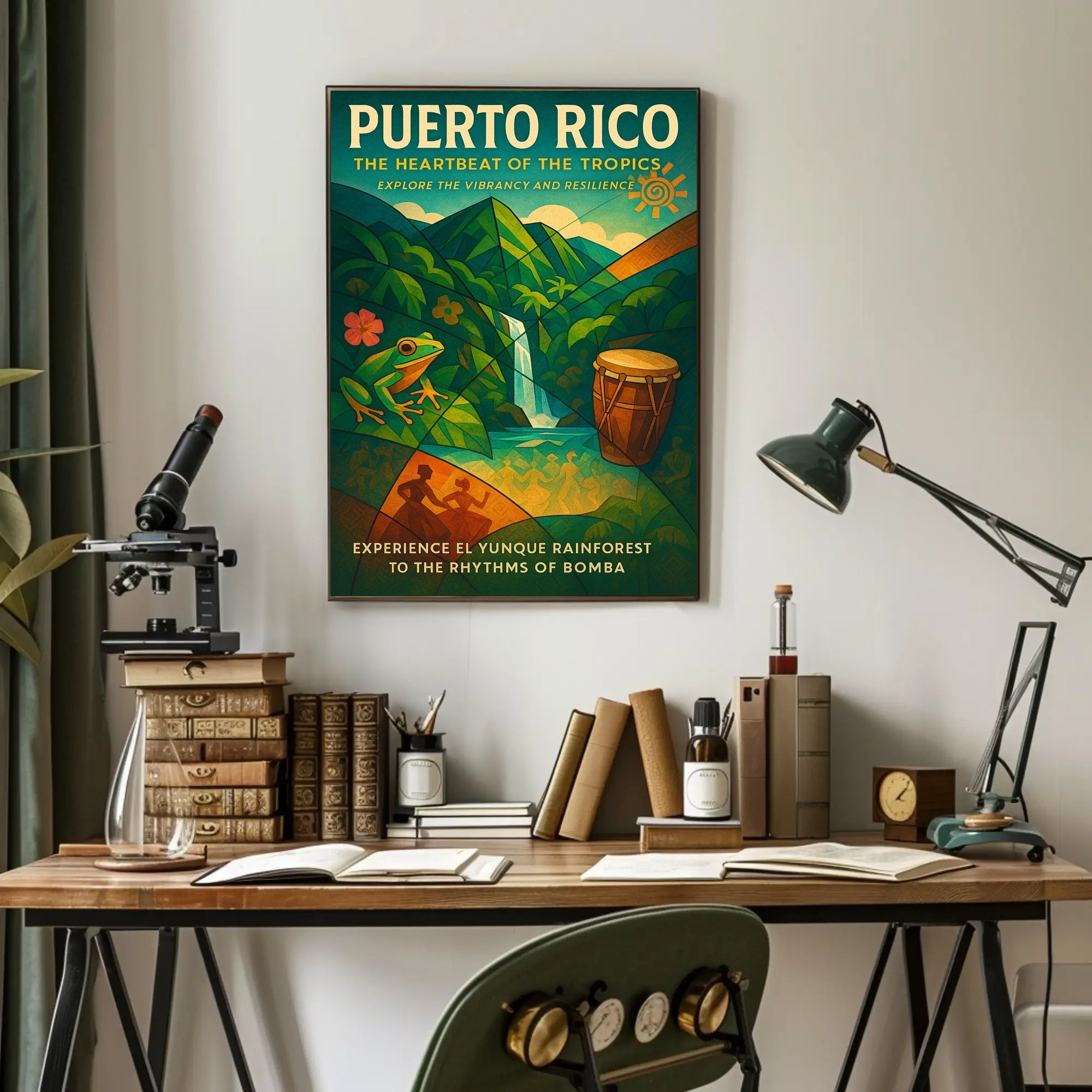 Puerto Rico Tropical Vibes Wall Art Print PosterGoat