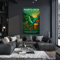 Puerto Rico Tropical Vibes Wall Art Print PosterGoat