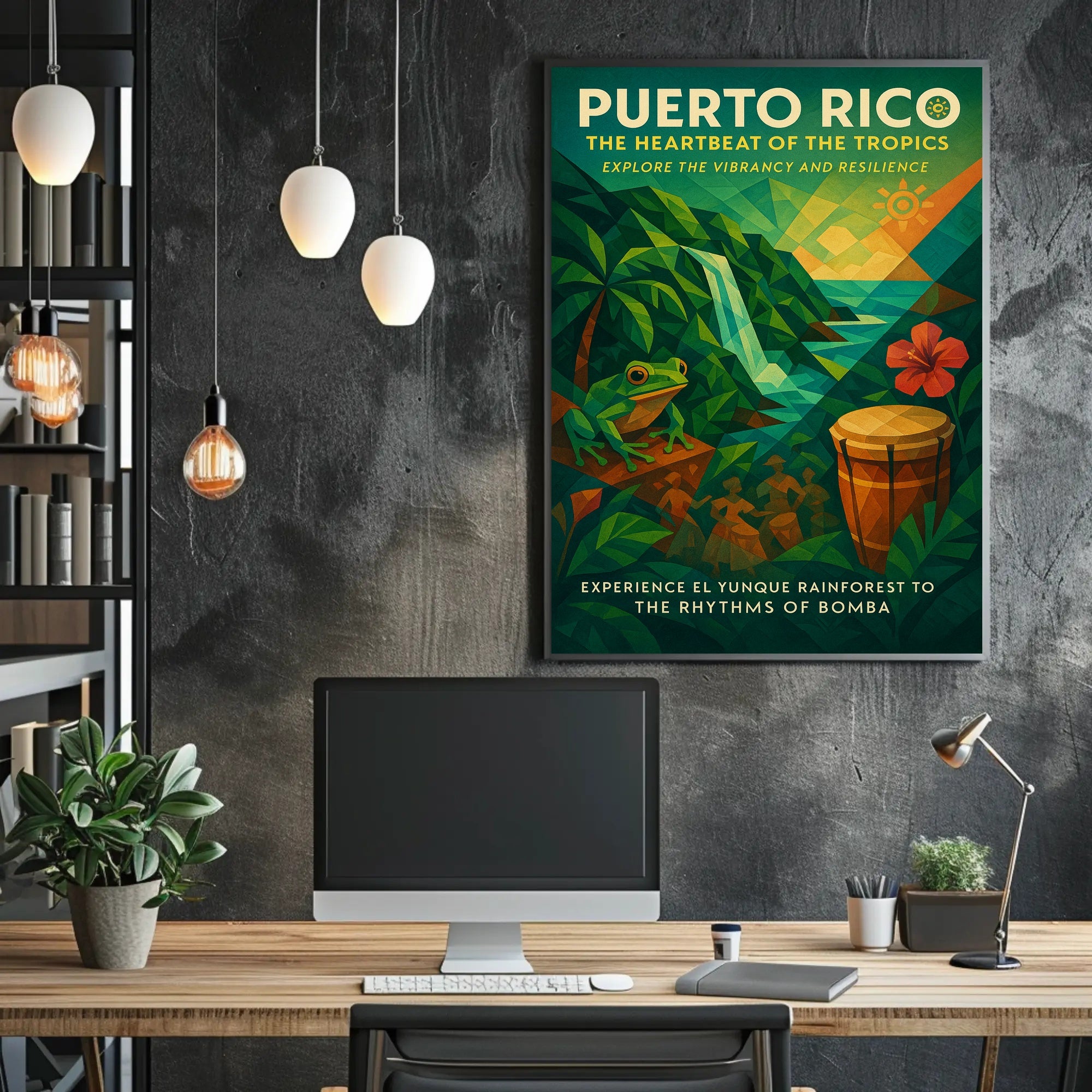 Puerto Rico Tropical Vibes Wall Art Print PosterGoat
