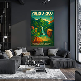 Puerto Rico Tropical Vibes Wall Art Print PosterGoat
