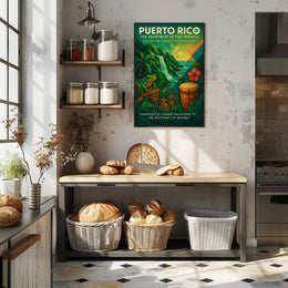 Puerto Rico Tropical Vibes Wall Art Print PosterGoat