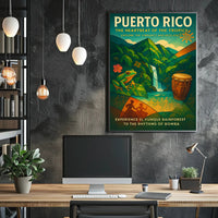 Puerto Rico Tropical Vibes Wall Art Print PosterGoat