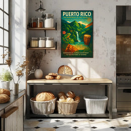 Puerto Rico Tropical Vibes Wall Art Print PosterGoat