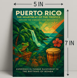 Puerto Rico Tropical Vibes Wall Art Print PosterGoat