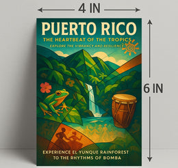 Puerto Rico Tropical Vibes Wall Art Print PosterGoat