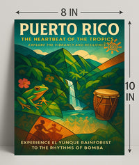 Puerto Rico Tropical Vibes Wall Art Print PosterGoat