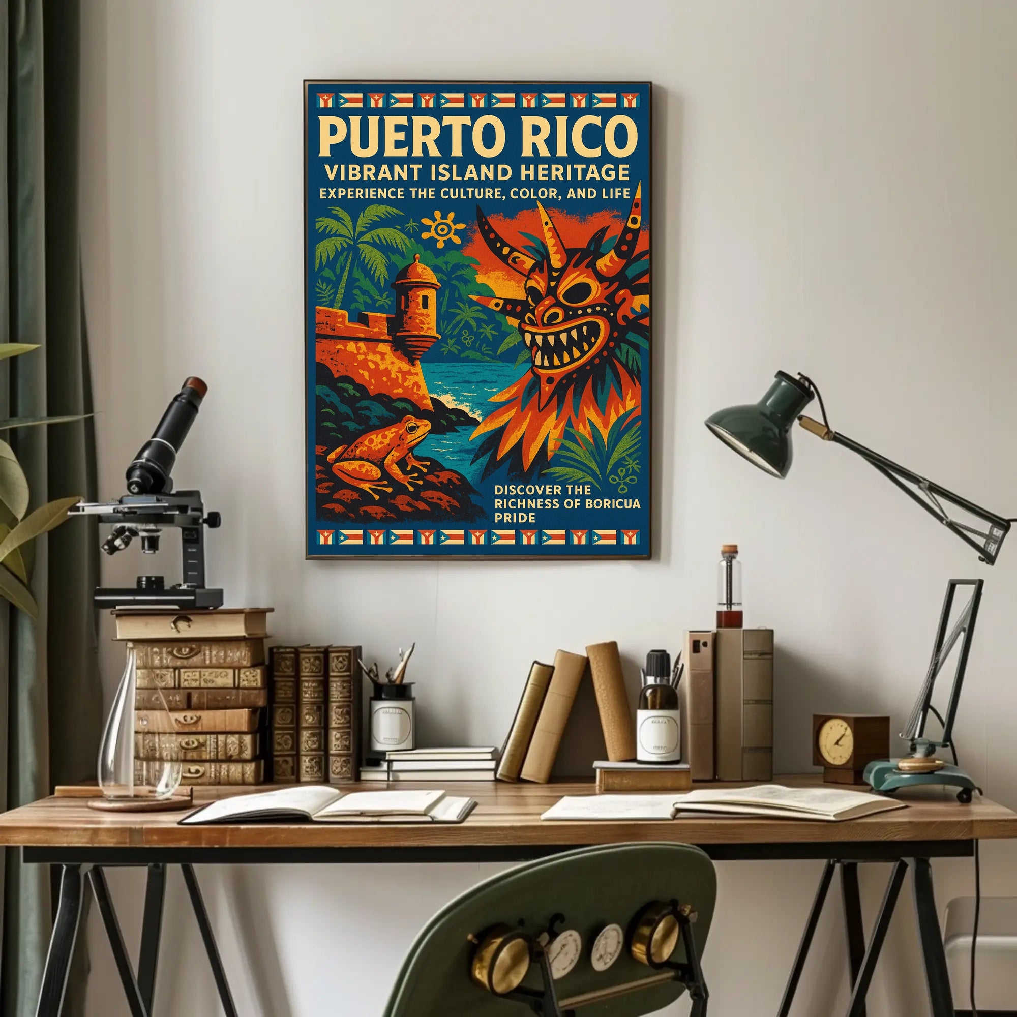 Puerto Rico Vibrant Island Heritage Poster PosterGoat
