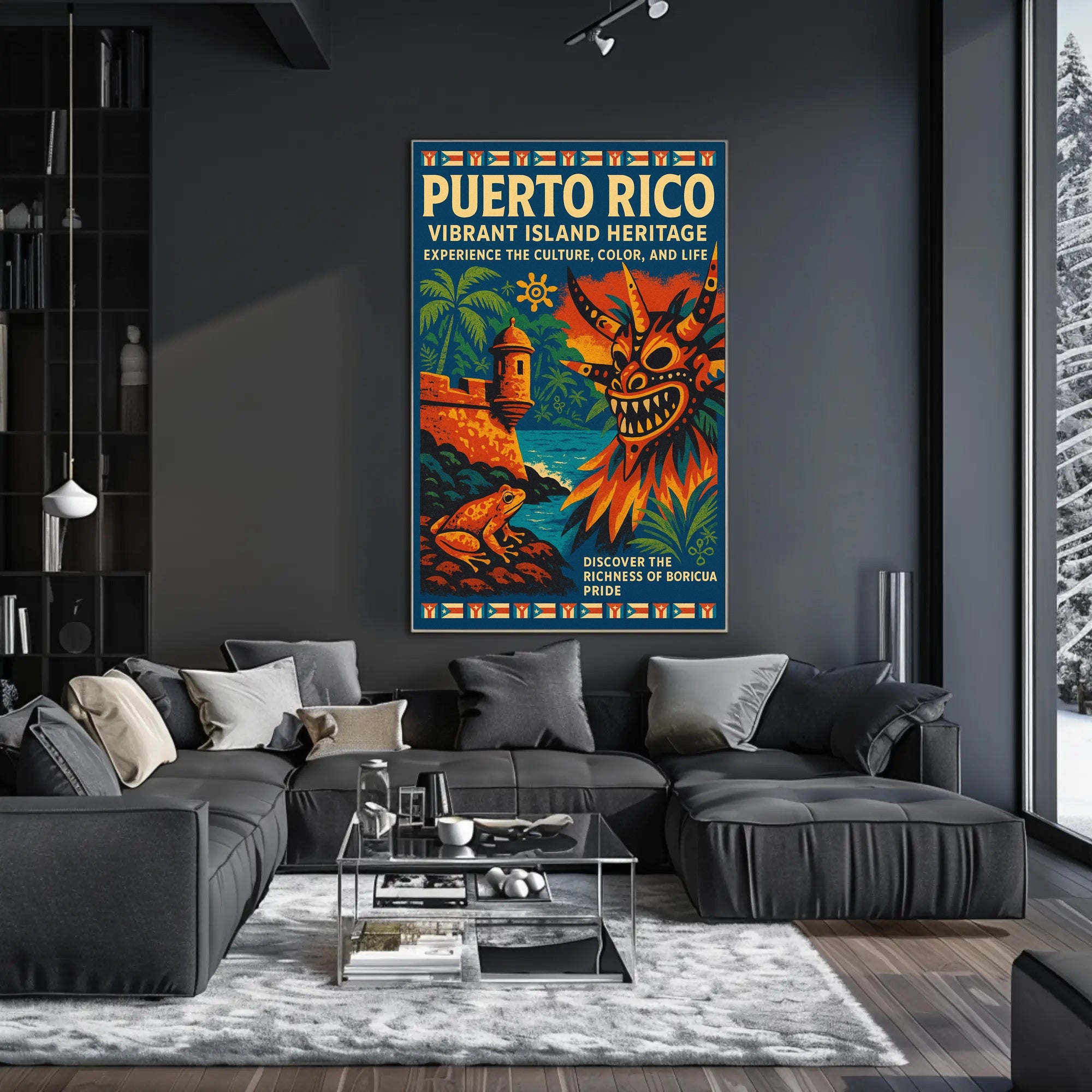 Puerto Rico Vibrant Island Heritage Poster PosterGoat