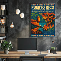 Puerto Rico Vibrant Island Heritage Poster PosterGoat
