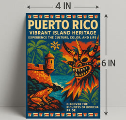Puerto Rico Vibrant Island Heritage Poster PosterGoat
