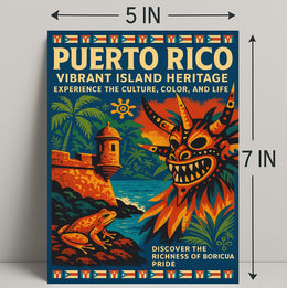 Puerto Rico Vibrant Island Heritage Poster PosterGoat