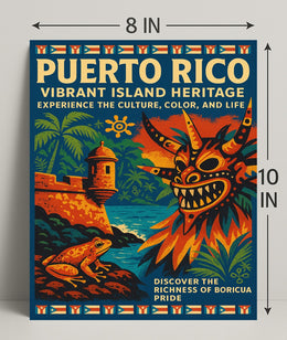 Puerto Rico Vibrant Island Heritage Poster PosterGoat