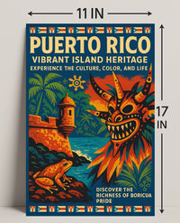Puerto Rico Vibrant Island Heritage Poster PosterGoat