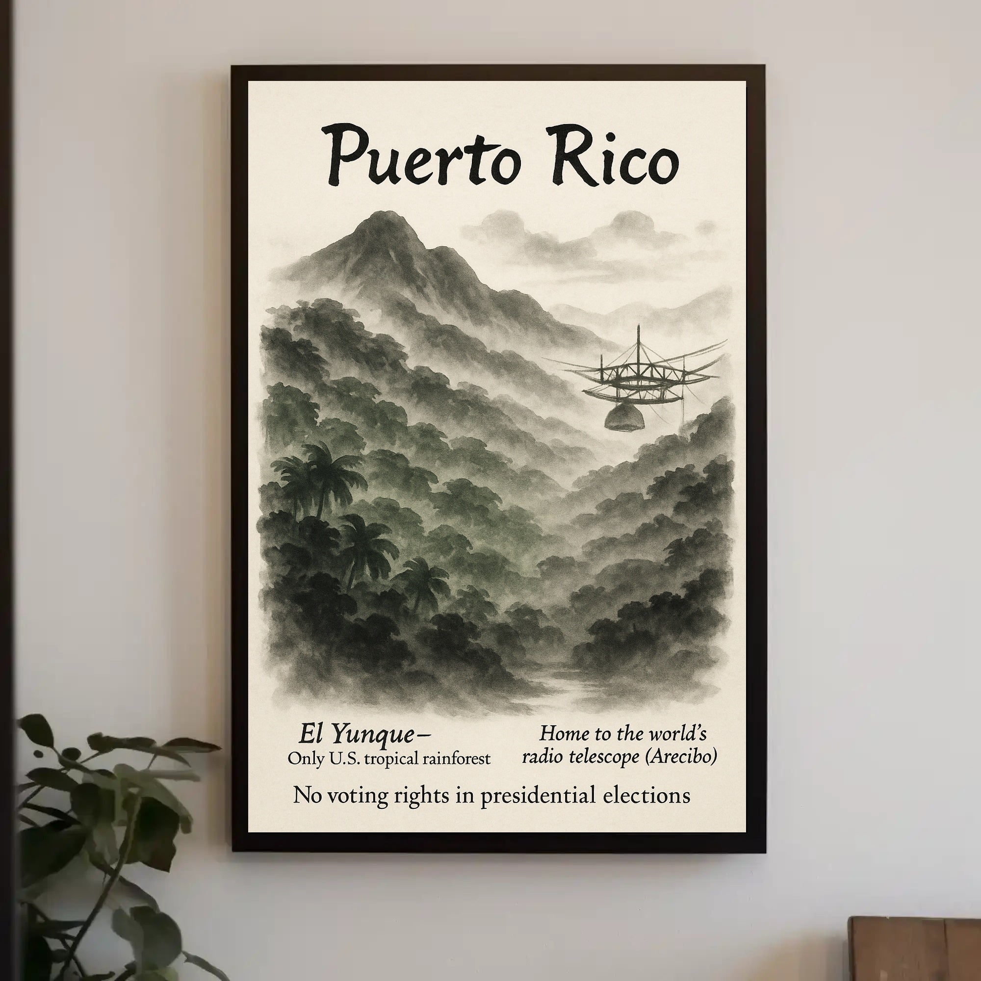 Puerto Rico Vintage Wall Art Print PosterGoat