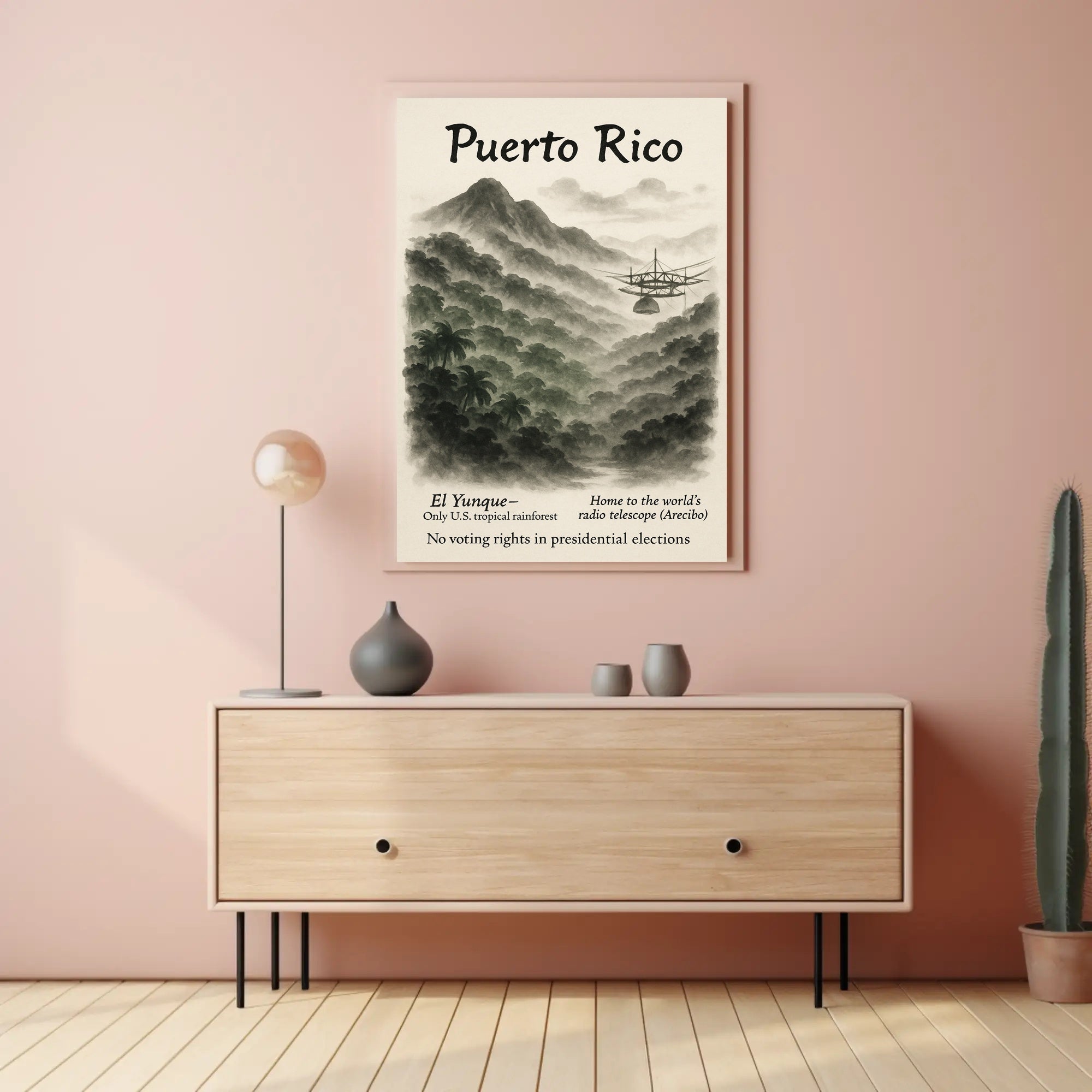 Puerto Rico Vintage Wall Art Print PosterGoat