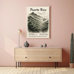 Puerto Rico Vintage Wall Art Print PosterGoat
