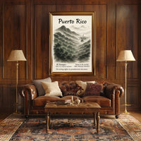 Puerto Rico Vintage Wall Art Print PosterGoat