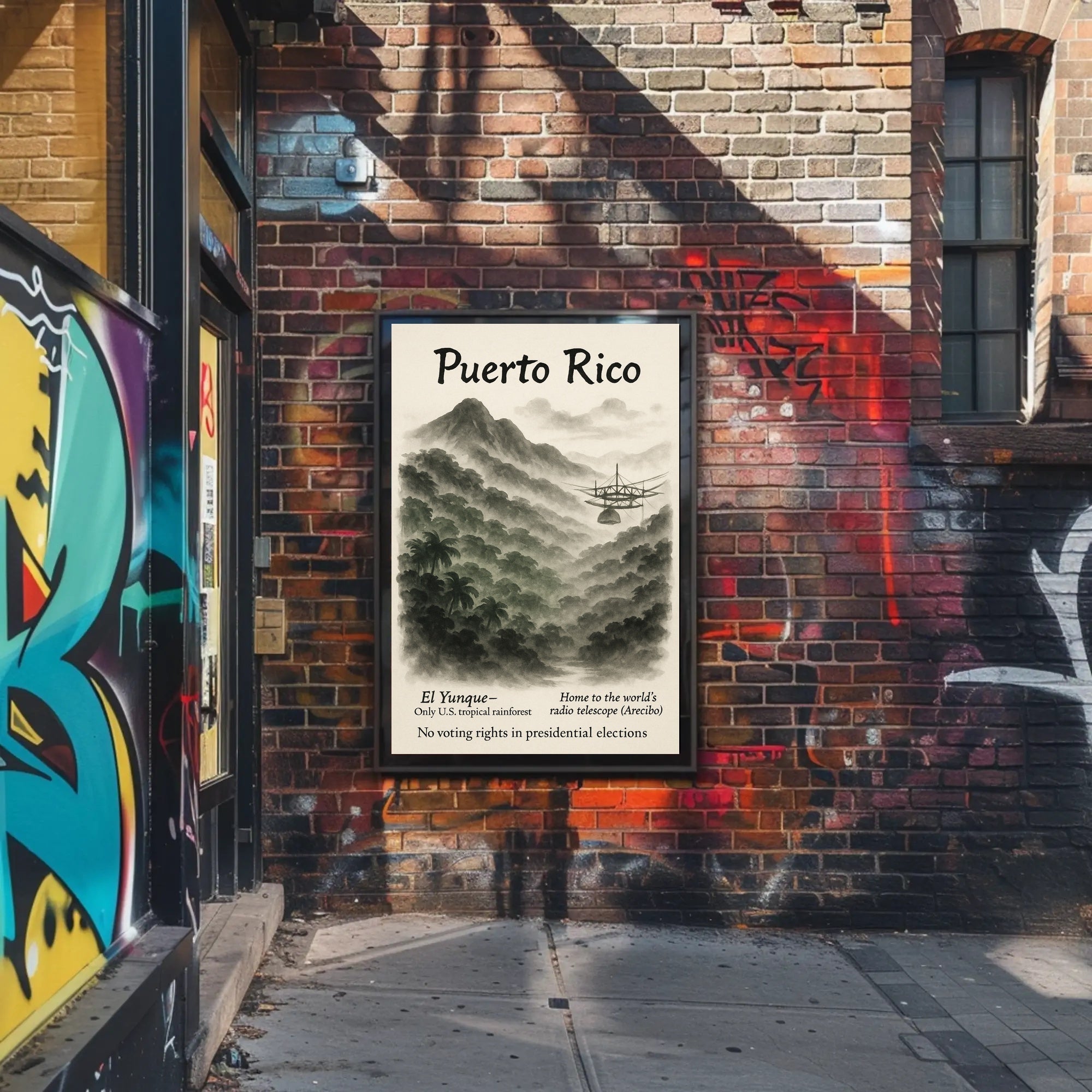 Puerto Rico Vintage Wall Art Print PosterGoat