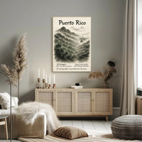 Puerto Rico Vintage Wall Art Print PosterGoat
